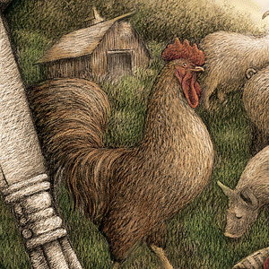 Knife & Fork Label Illustration